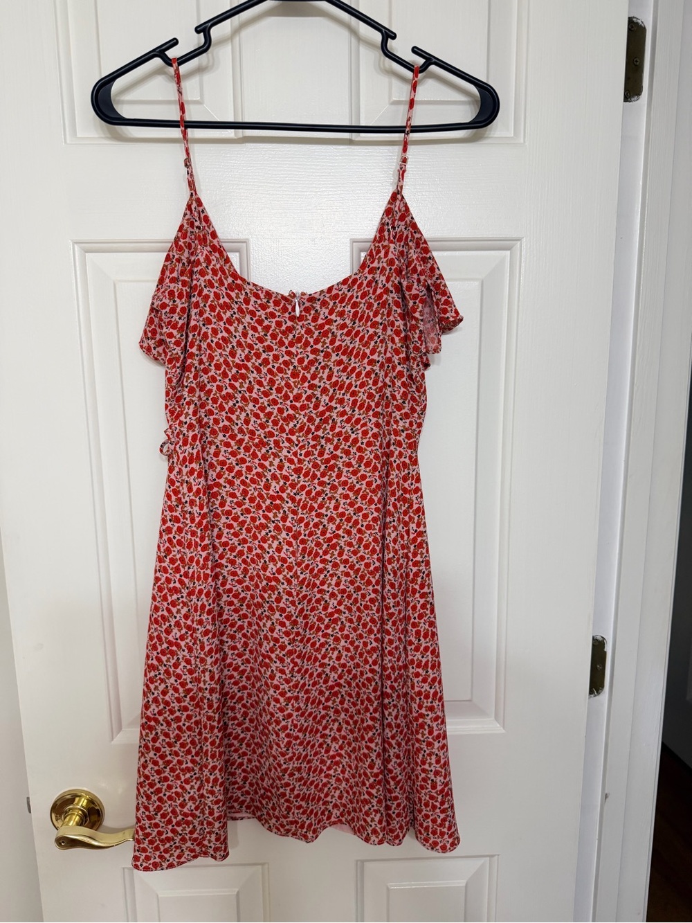 Bailey 44 Red Floral Ruffle Mini Dress - Picture 2 of 4
